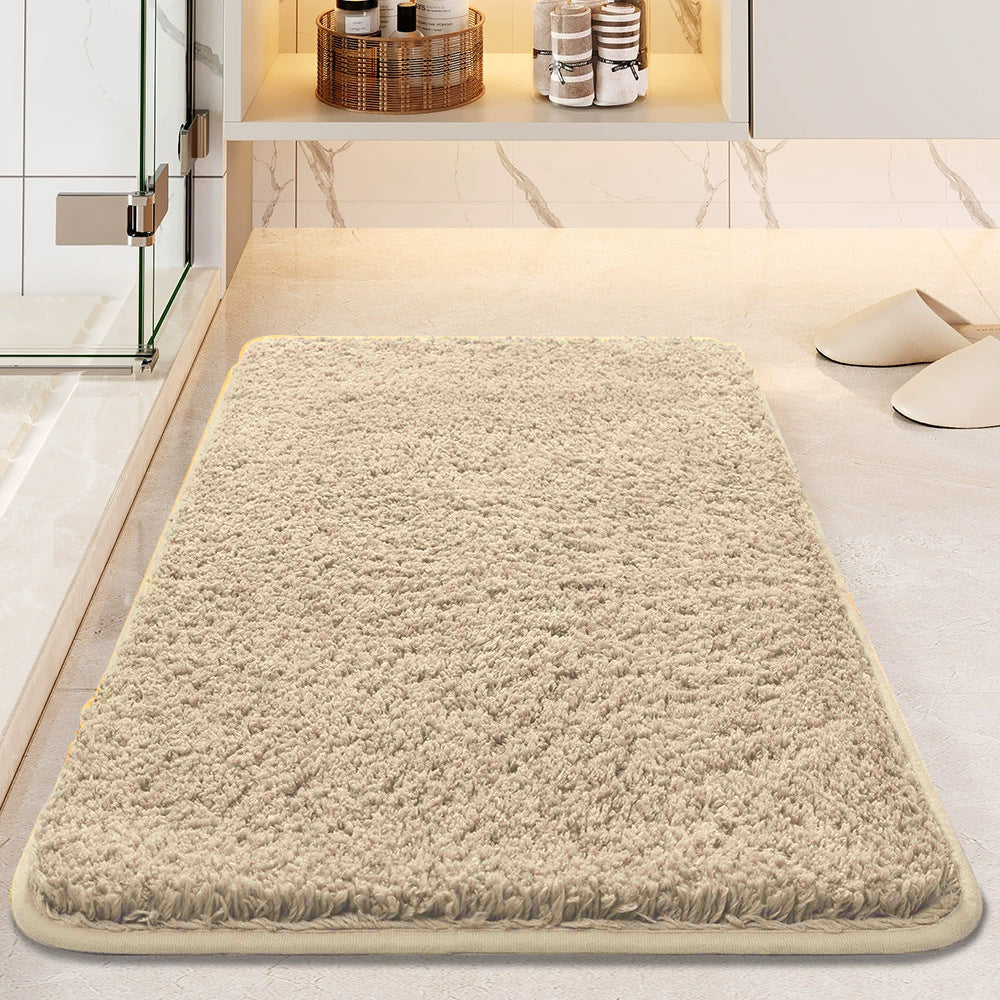 Absorbent Anti-Slip Plush Bath Mat