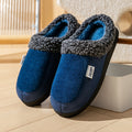 Men's winter warm fleece anti-slip soft-soled cotton slippers