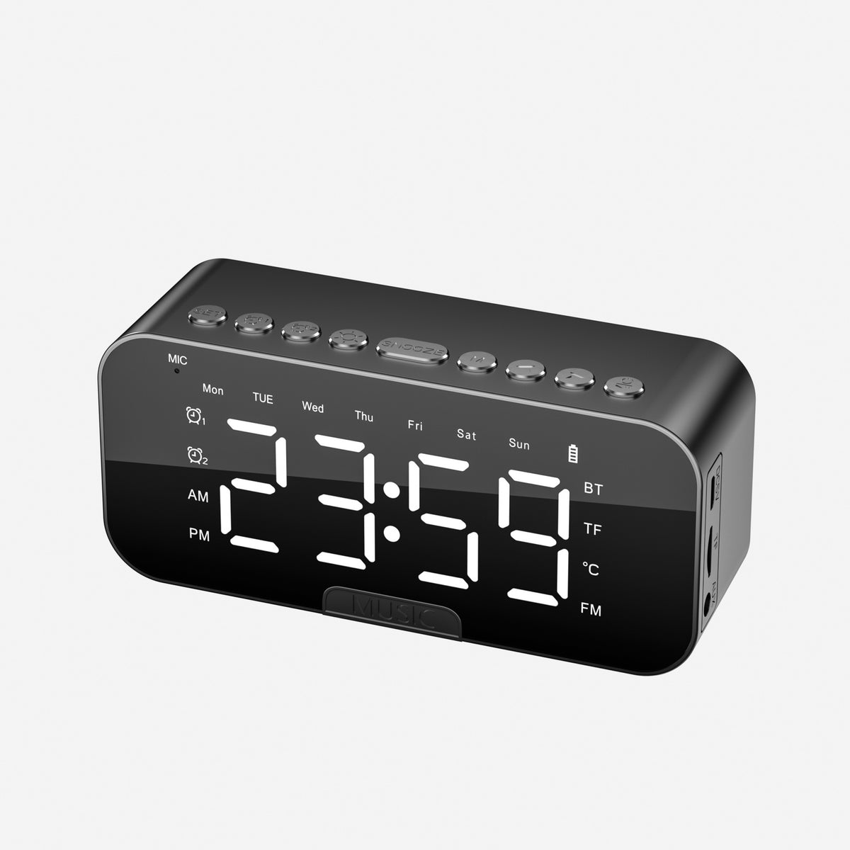 Bluetooth AI intelligent voice multi-functional audio alarm clock