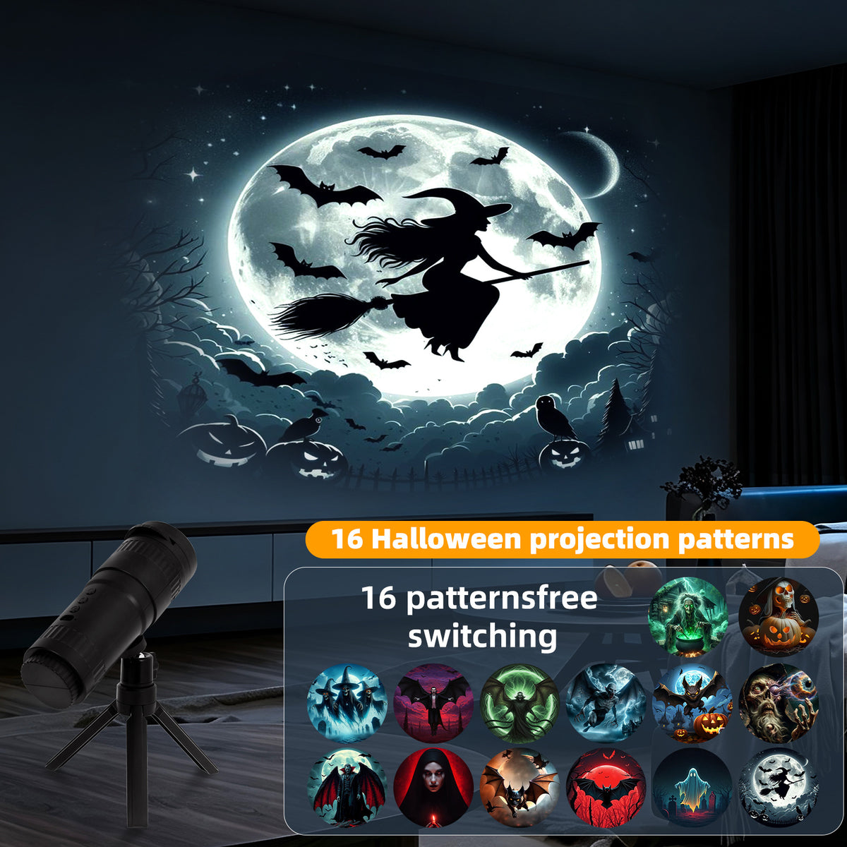 LED ambient projection lamp