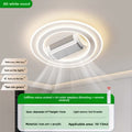 Modern LED Voice Control Ceiling Fan Light