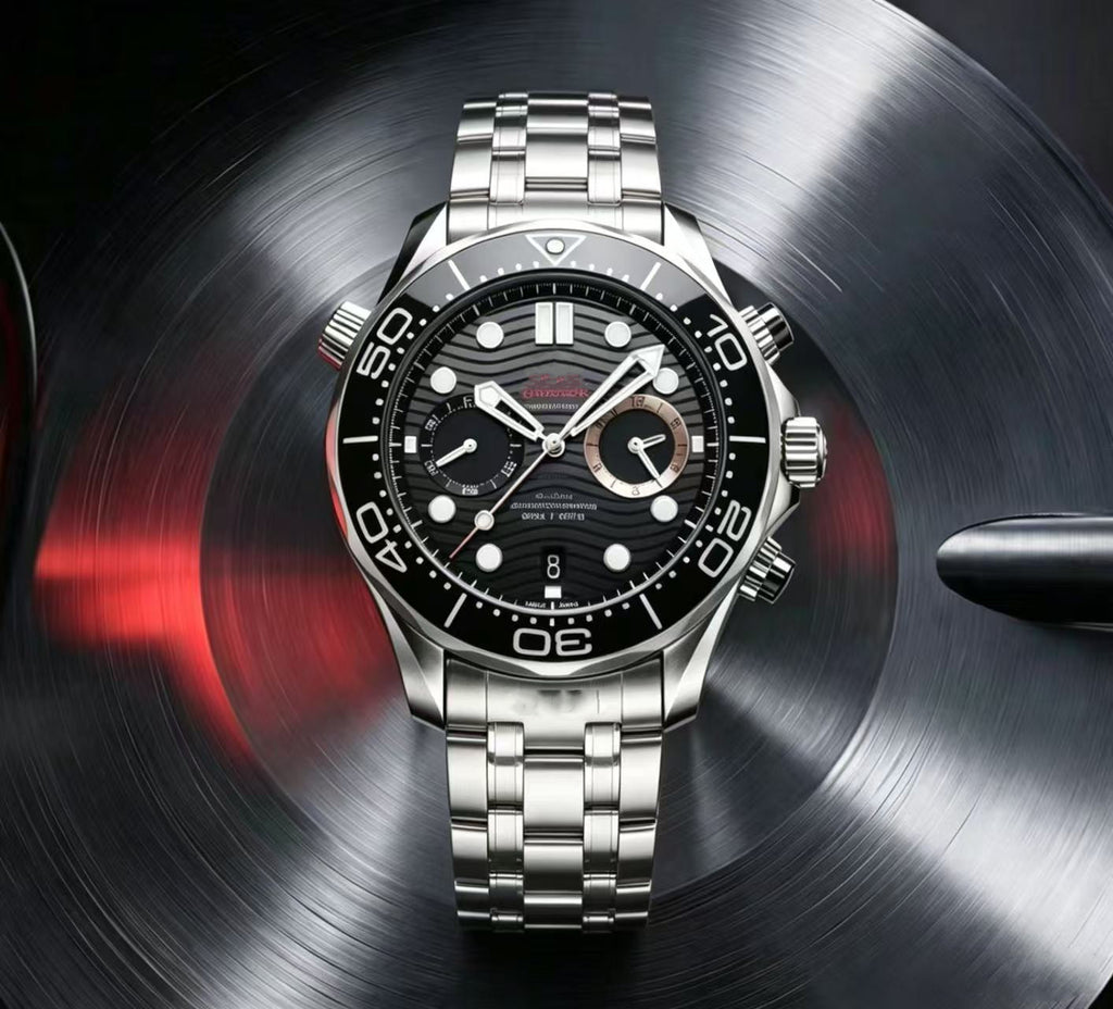 Men's Quartz Chronograph Luminous Diving Watch