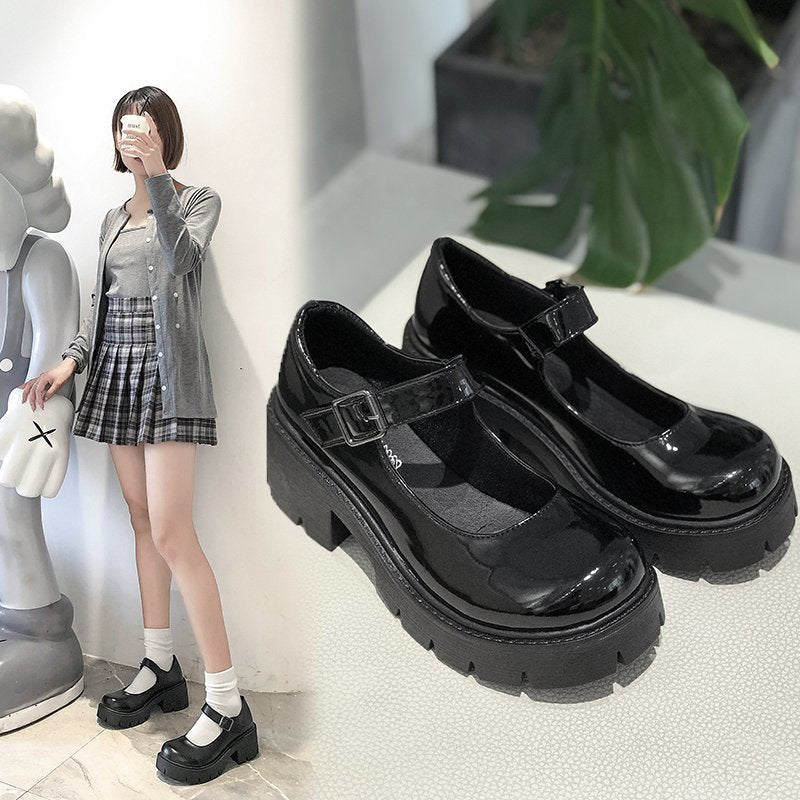 Classic Buckle Mary Jane Shoes