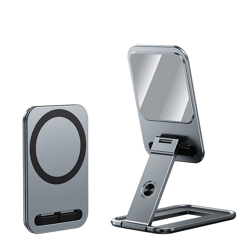 Magsafe Magnetic Phone Stand Foldable Portable Metal Desktop Holder for iPad Tablet