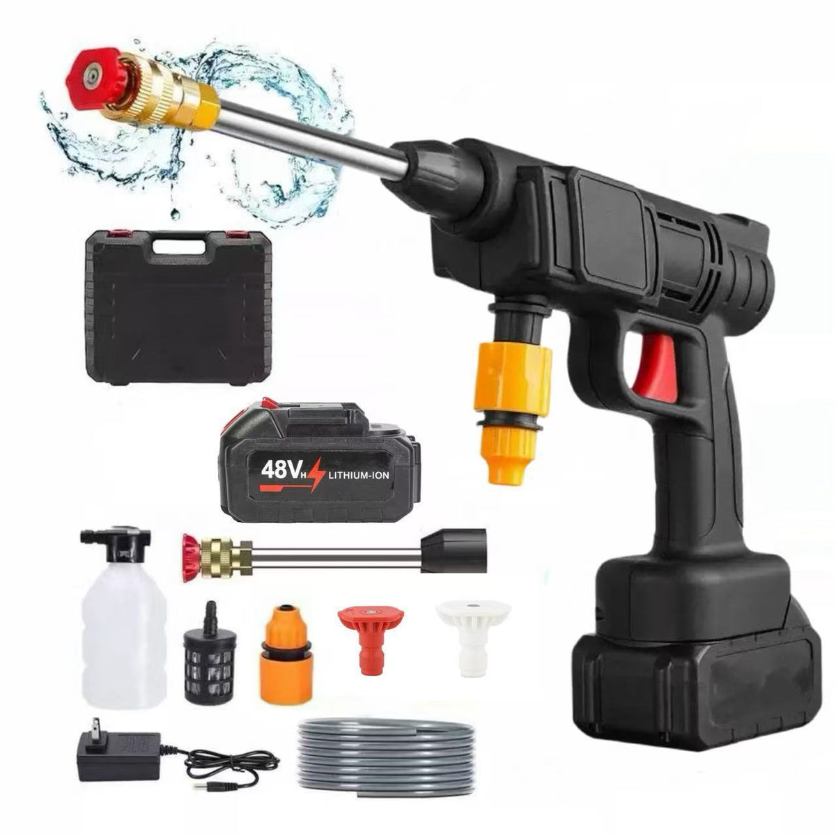 Wireless car washing machine high-pressure water gun