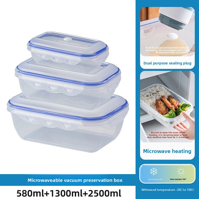 Electric vacuum storage box with air extraction function