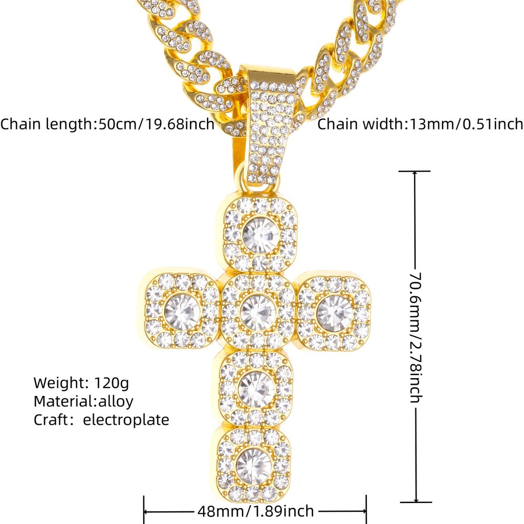 Cuban chain necklace pendant