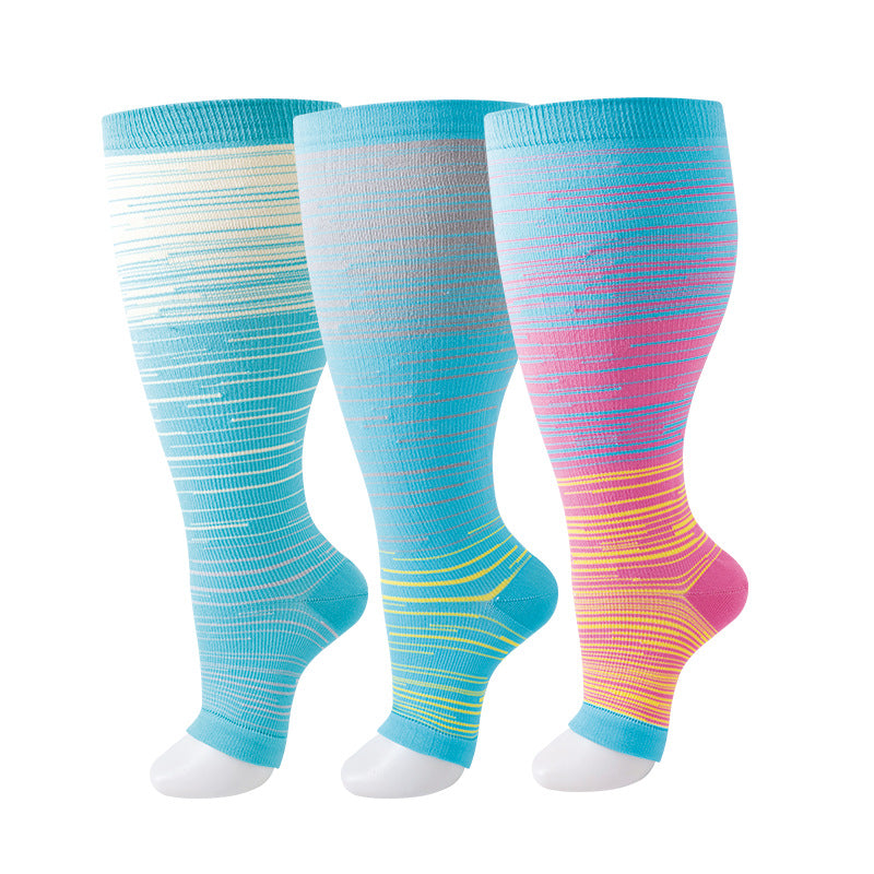 Thickened and oversized compression stockings