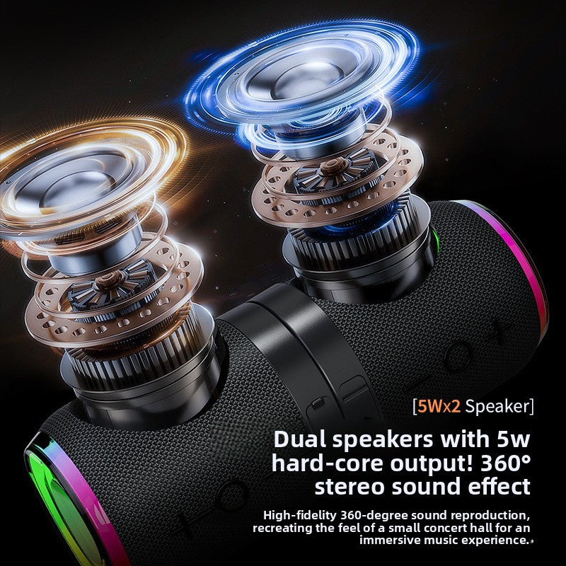 Detachable Magnetic Bluetooth Speaker with RGB Light