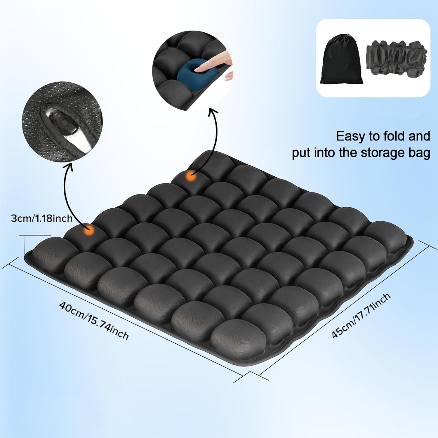Built-In Pump Inflatable 3D Air Cushion
