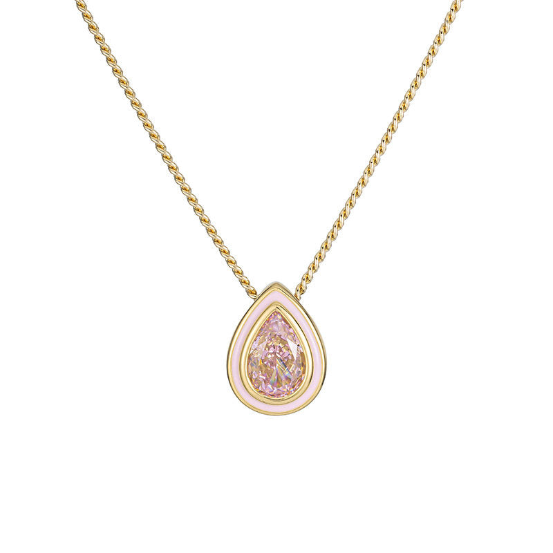 Rainbow Sugar Necklace Dopamine Gem All-Match Niche Accessories