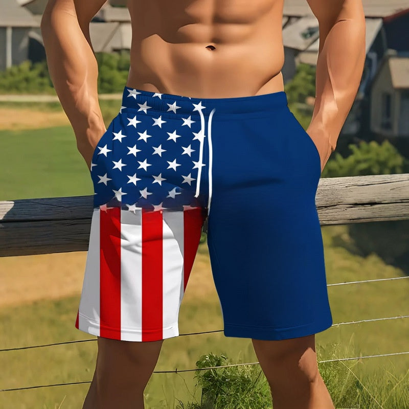 Mens Loose Breathable Beach Shorts