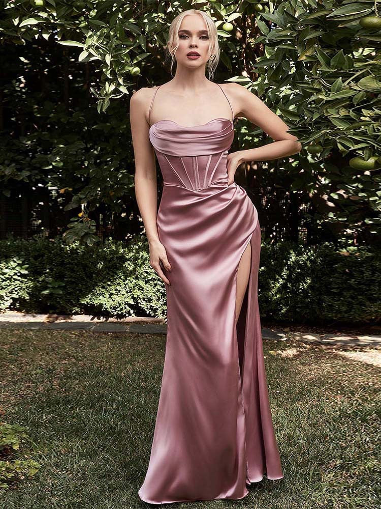 Sleeveless Bodycon Slit Dress