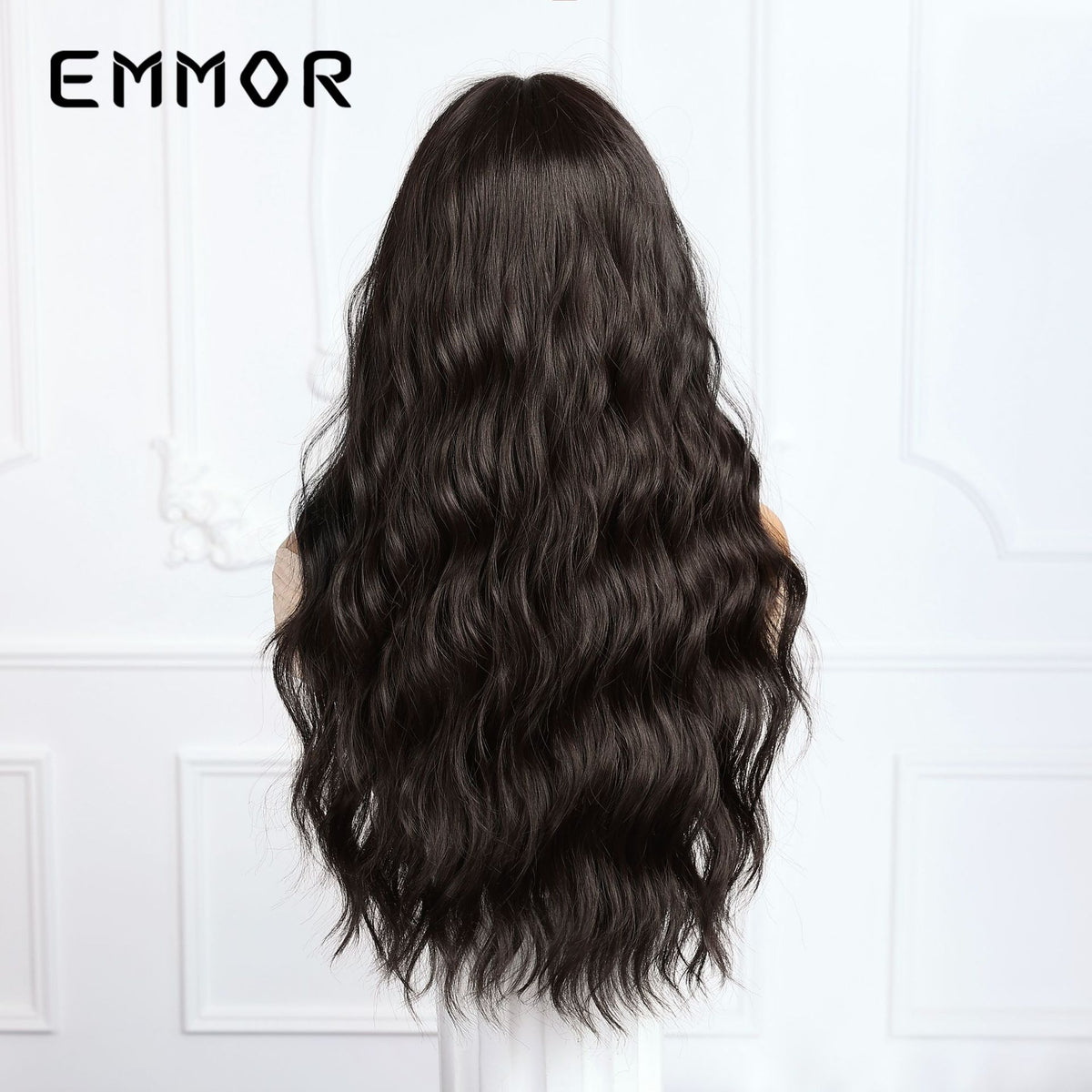 Long Curly Hair Wig with Bangs