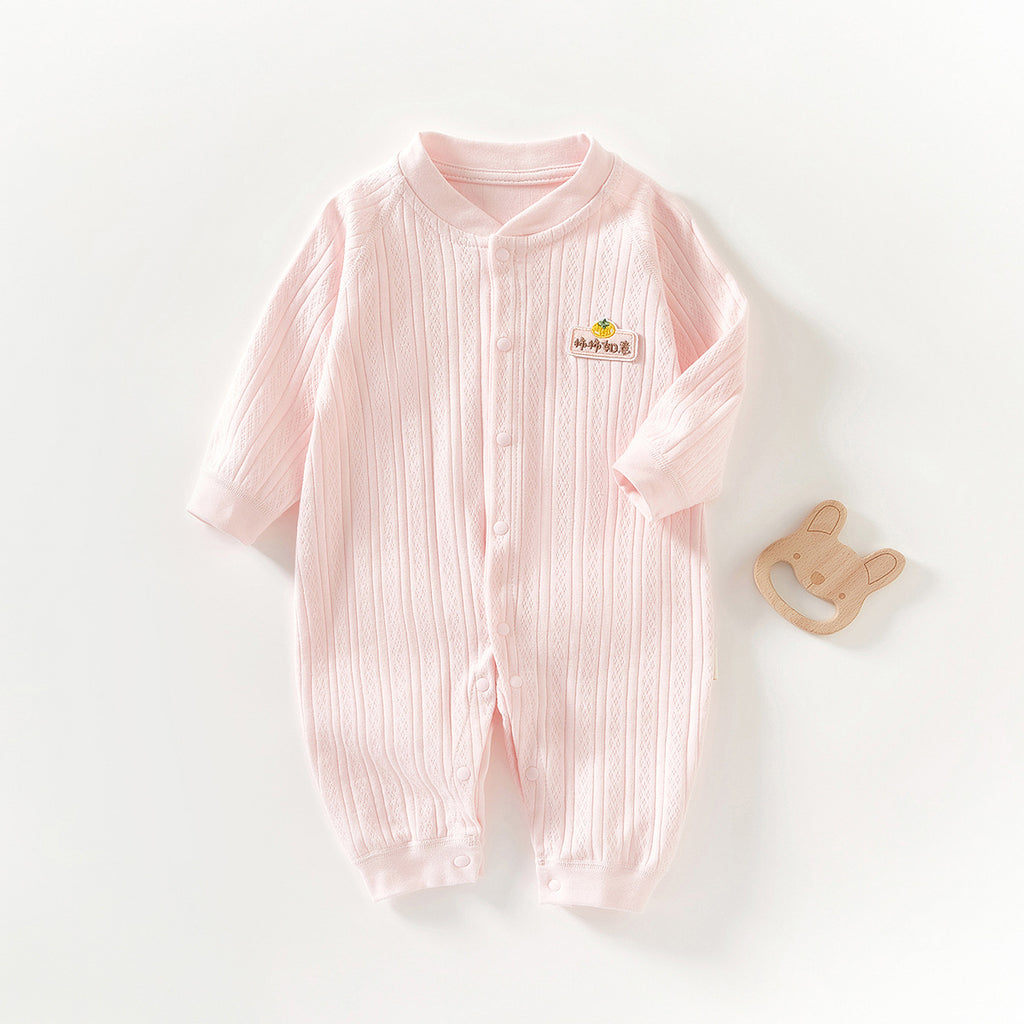 Pure Cotton Boneless Long Sleeve Newborn Baby Jumpsuit