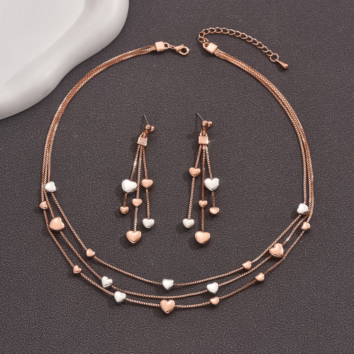 Heart Shape Geometric Metal Jewelry