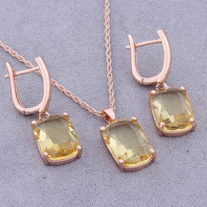 Minimalist Geometric Earrings and Necklace Set