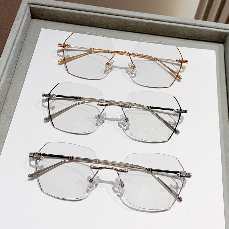 Frameless Color-Changing Prescription Glasses with Anti-Blue Light
