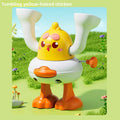 Childrens Wind Up Flipping Duck Chicken Toy