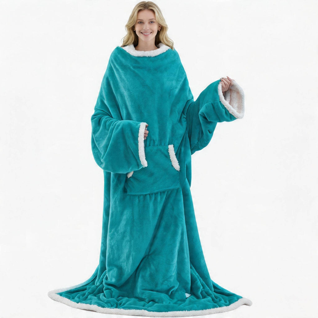Wearable electric heating blanket