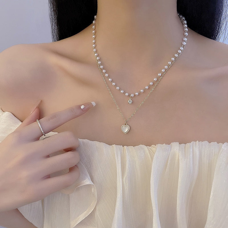 Fashion Pearl Necklace with Various Pendants