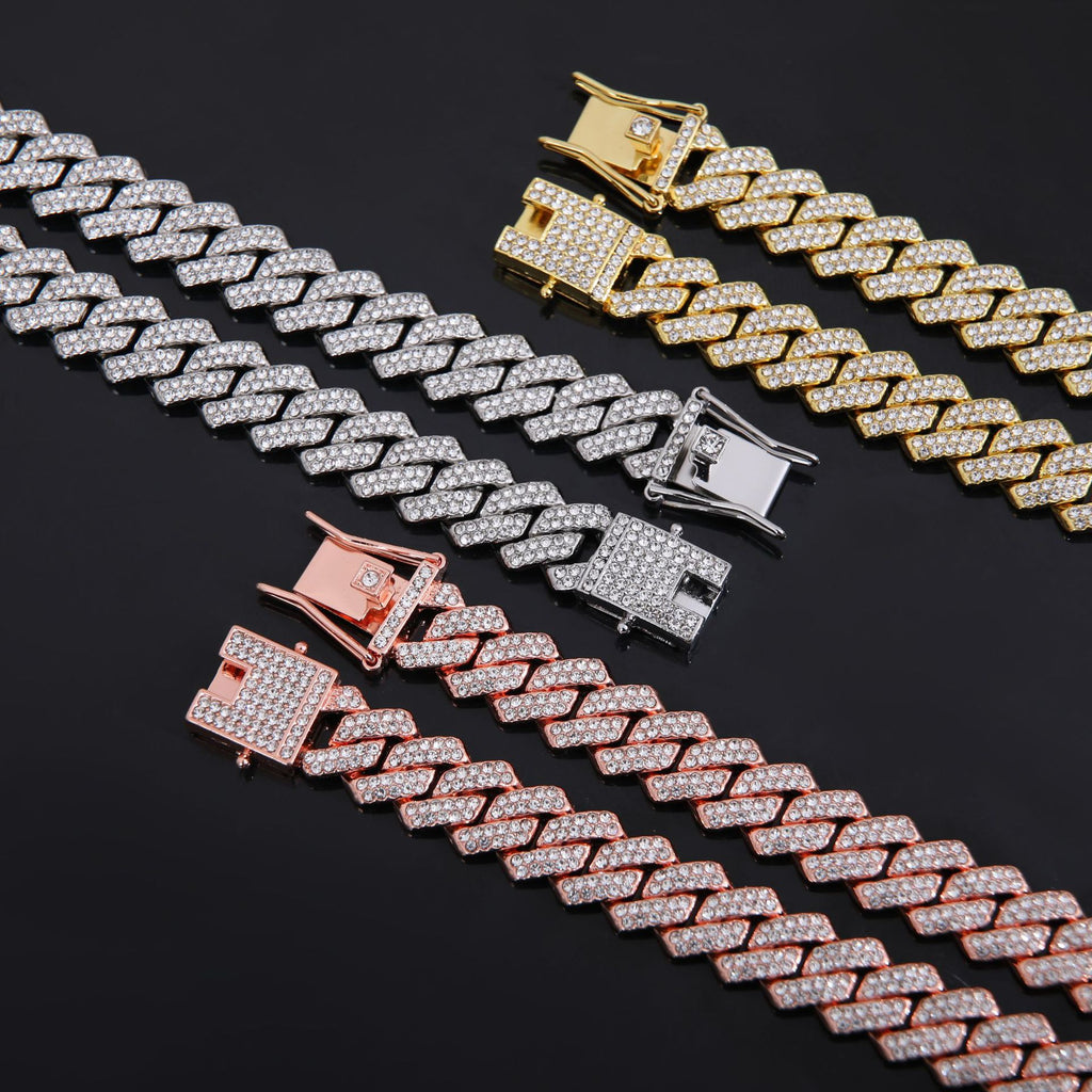 Diamond Cuban Chain Necklace Hip Hop Style