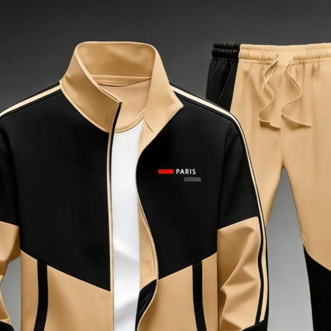 Zippered pants for casual wear, men's style