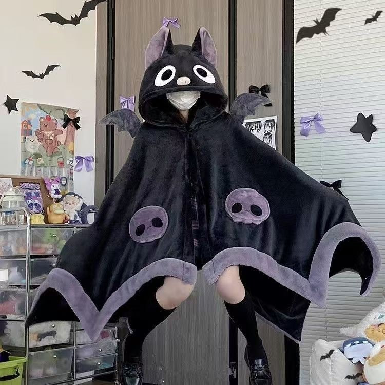 Hooded Animal Cape Blanket