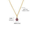 Water Drop Zircon Birthstone Necklace