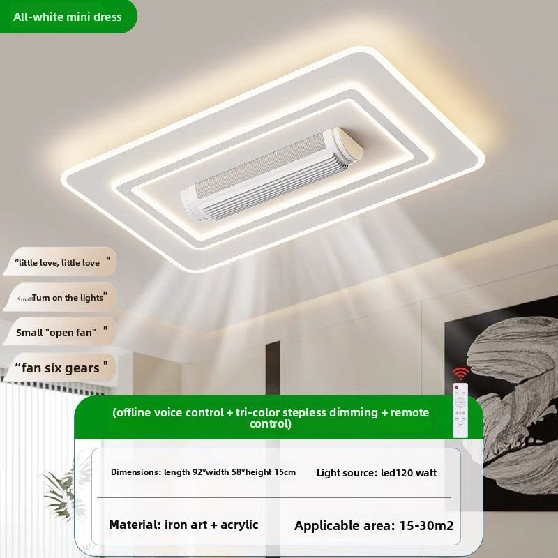 Modern LED Voice Control Ceiling Fan Light