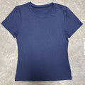 Women Slim Fit Cotton T-Shirt Crew Neck Long Sleeve Solid Color Top