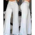 Women's High-Waisted Wide-Leg Casual Pants