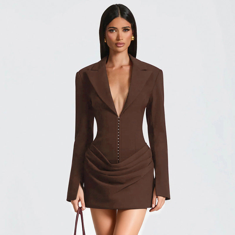 Mini figure-hugging dress for women