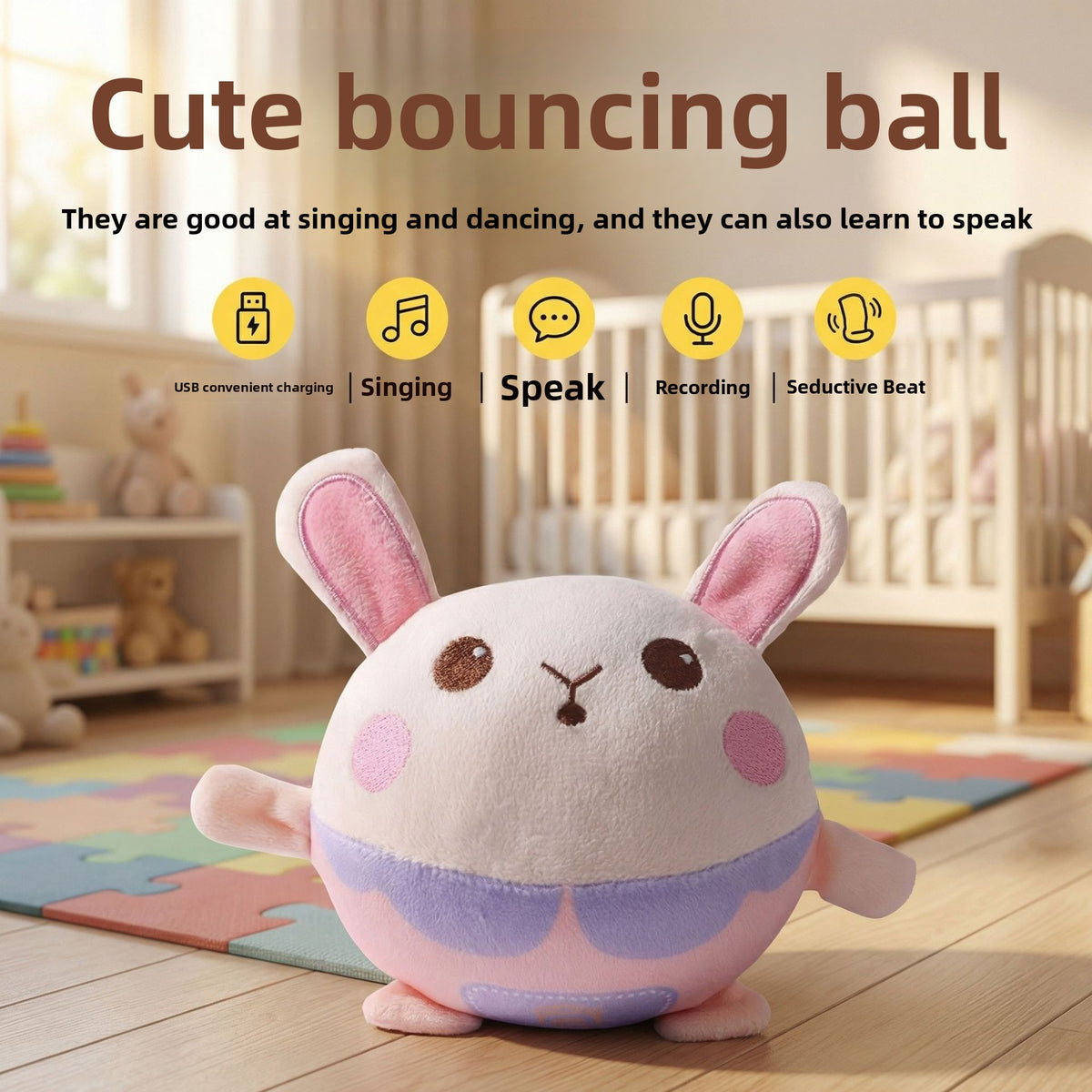 Rechargeable Talking Singing Jumping Animal Toy