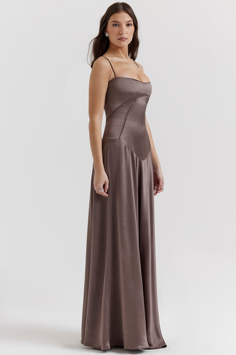 Womens Sling Backless Long Dress