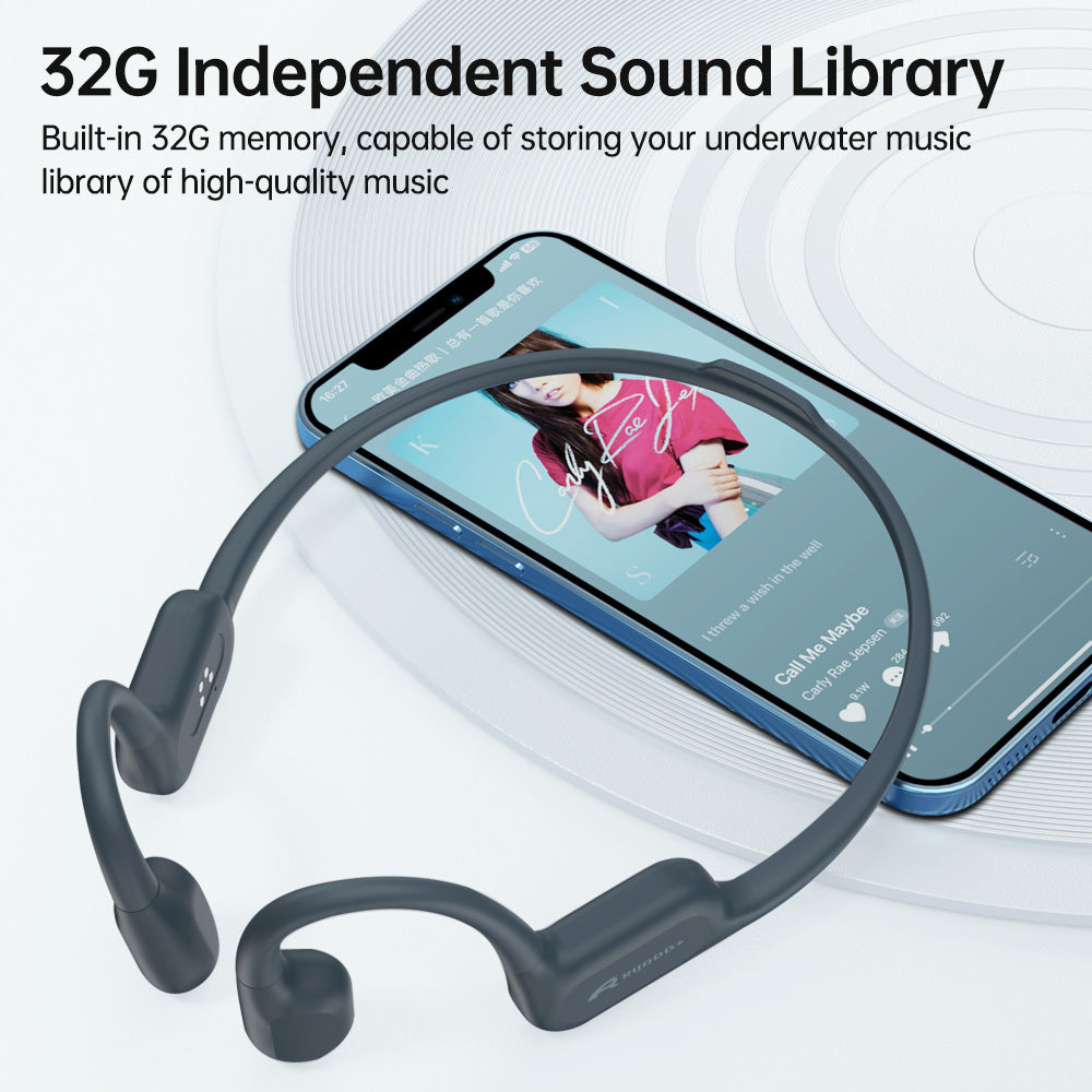 Bone Conduction Bluetooth Headphones for Sports Swimming
