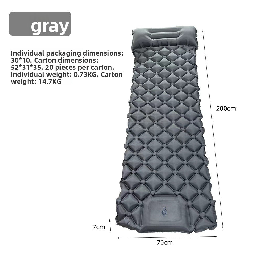 Ultra-Light Foot-Operated Automatic Inflatable Camping Mattress with Pillow