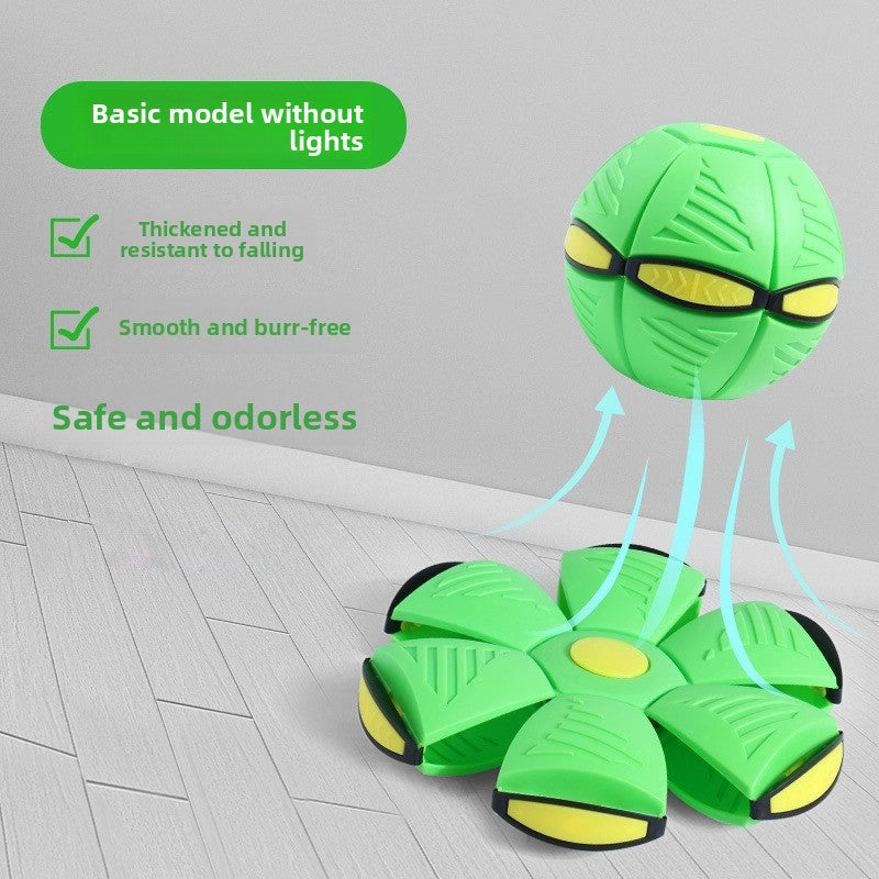 LED Light Up Bounce Ball Transformable Flying Disc