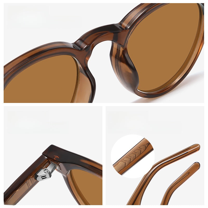Retro Round Polarized Sunglasses