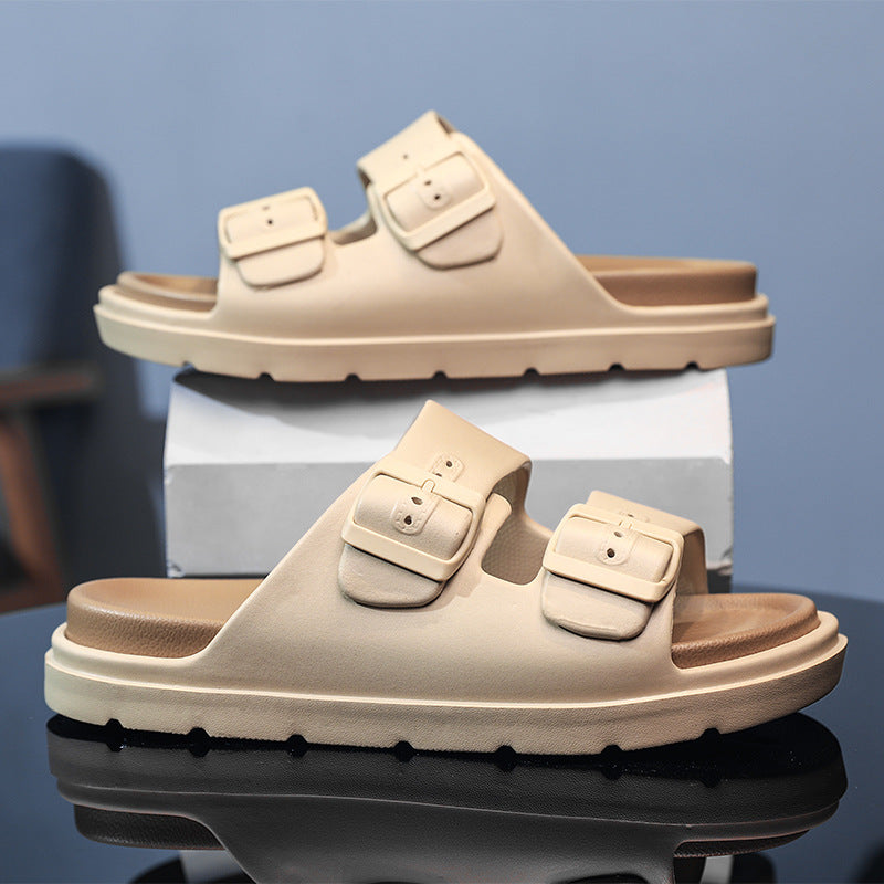 Men's Fashion Double-Layer Thick Sole EVA Slide Sandals