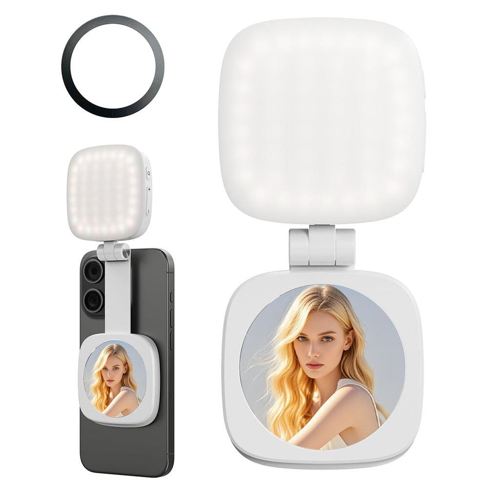 Magnetic Mirror Fill Light with Adjustable Color Temperature