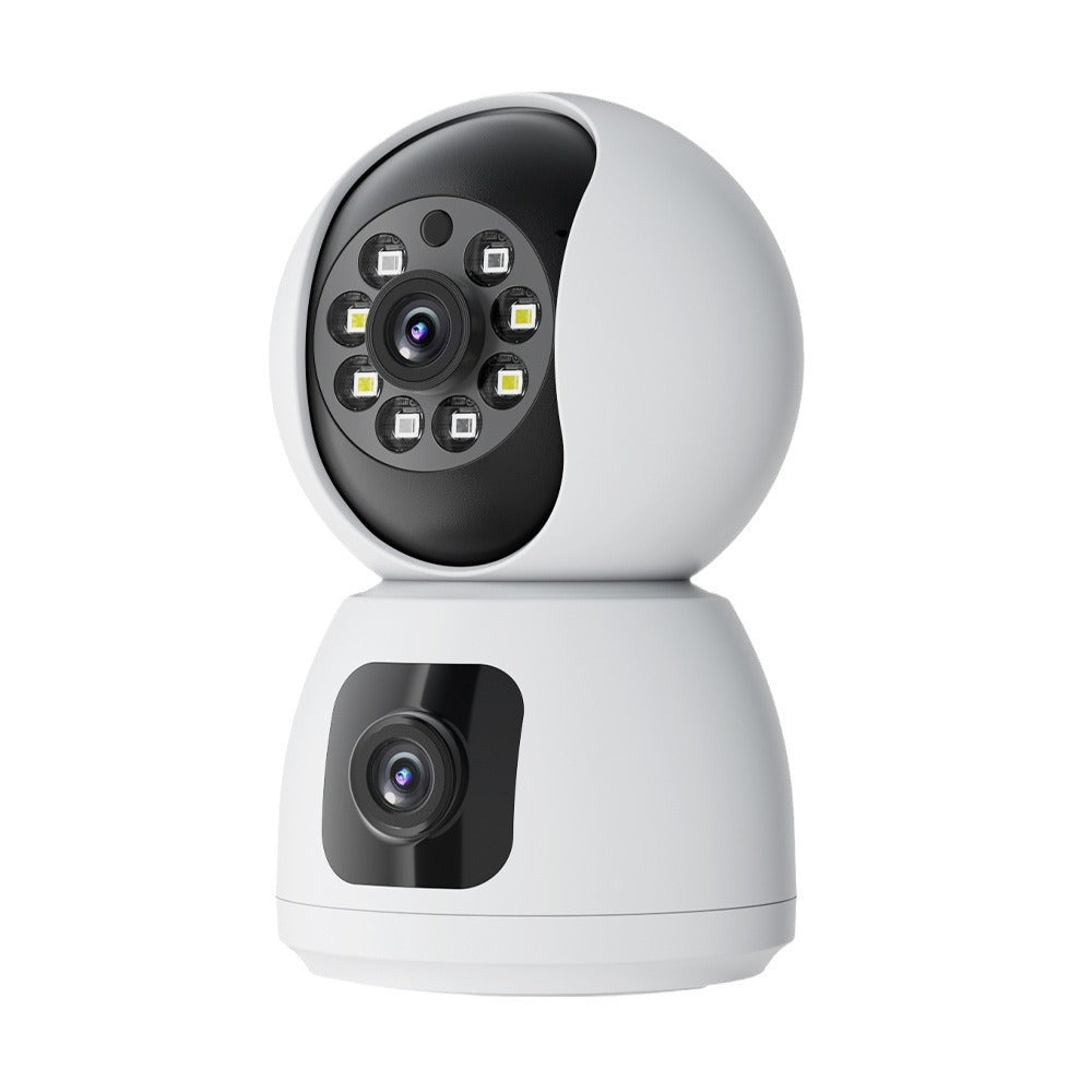 Wireless Dual Lens Surveillance Camera with Night Vision