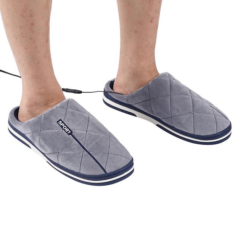 USB Heated Slippers Winter Warm Indoor Shoes