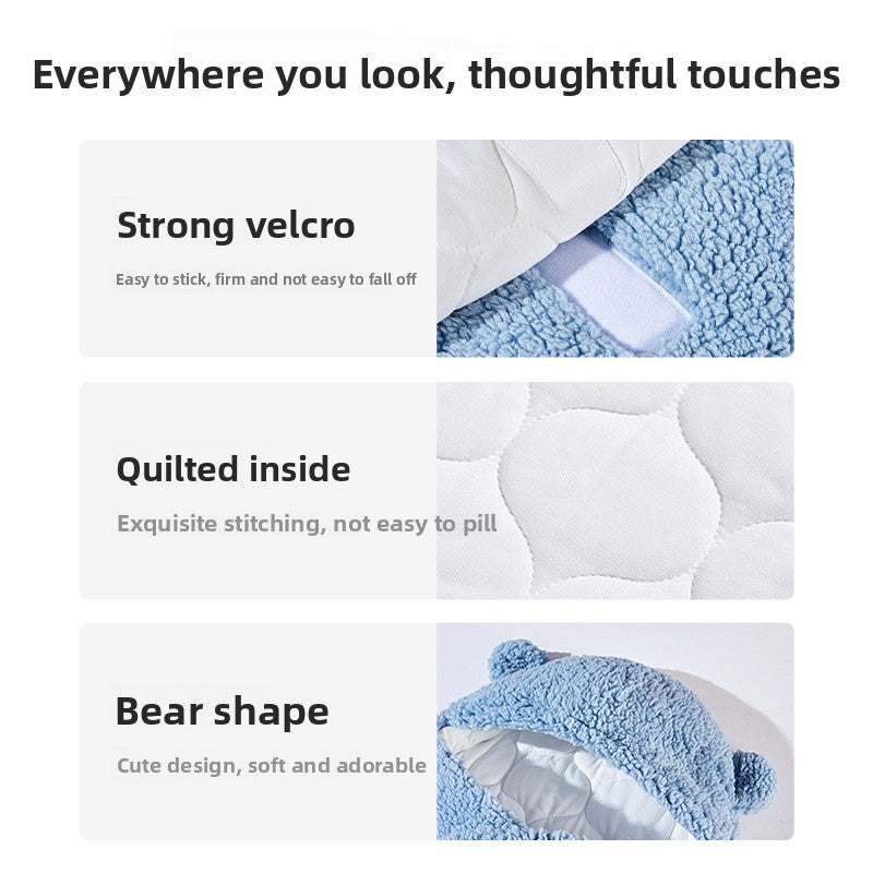 Autumn Winter Thickened Baby Swaddle Sleeping Bag with Anti-Startling Feature