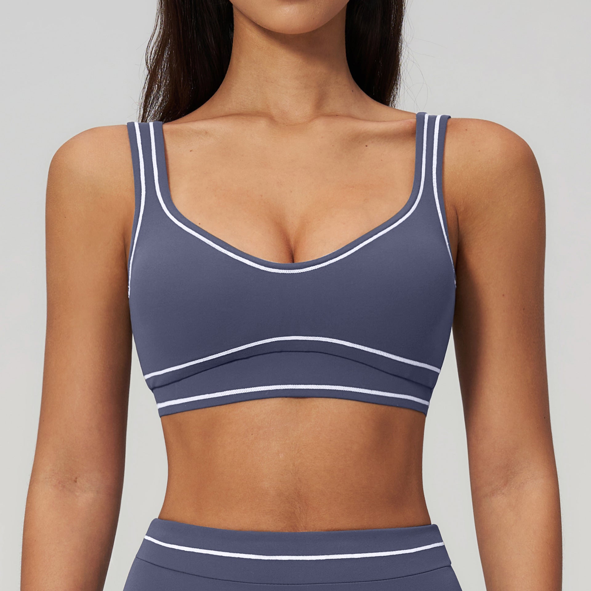 Color Block Yoga Sports Bra