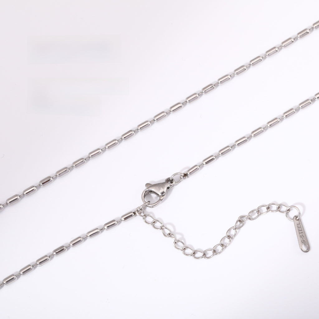 Versatile Braided Chain and Blade Necklace