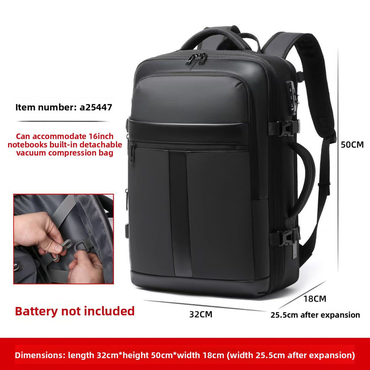 Vacuum-Sealed Backpack