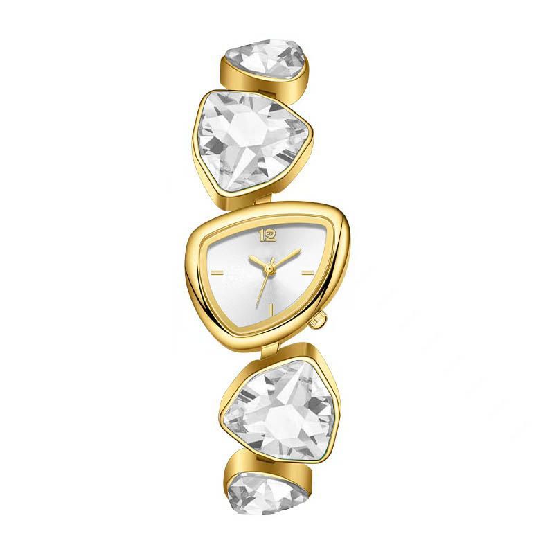 Women's Diamond Accent Quartz Watch with Metal Bracelet