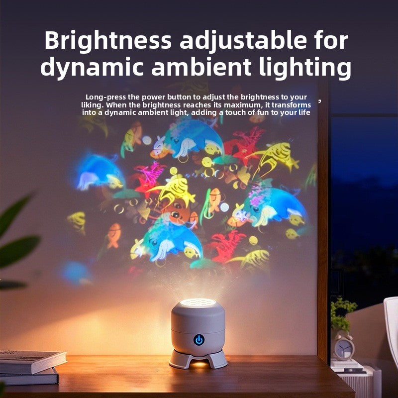 Rotating LED Projection Night Light