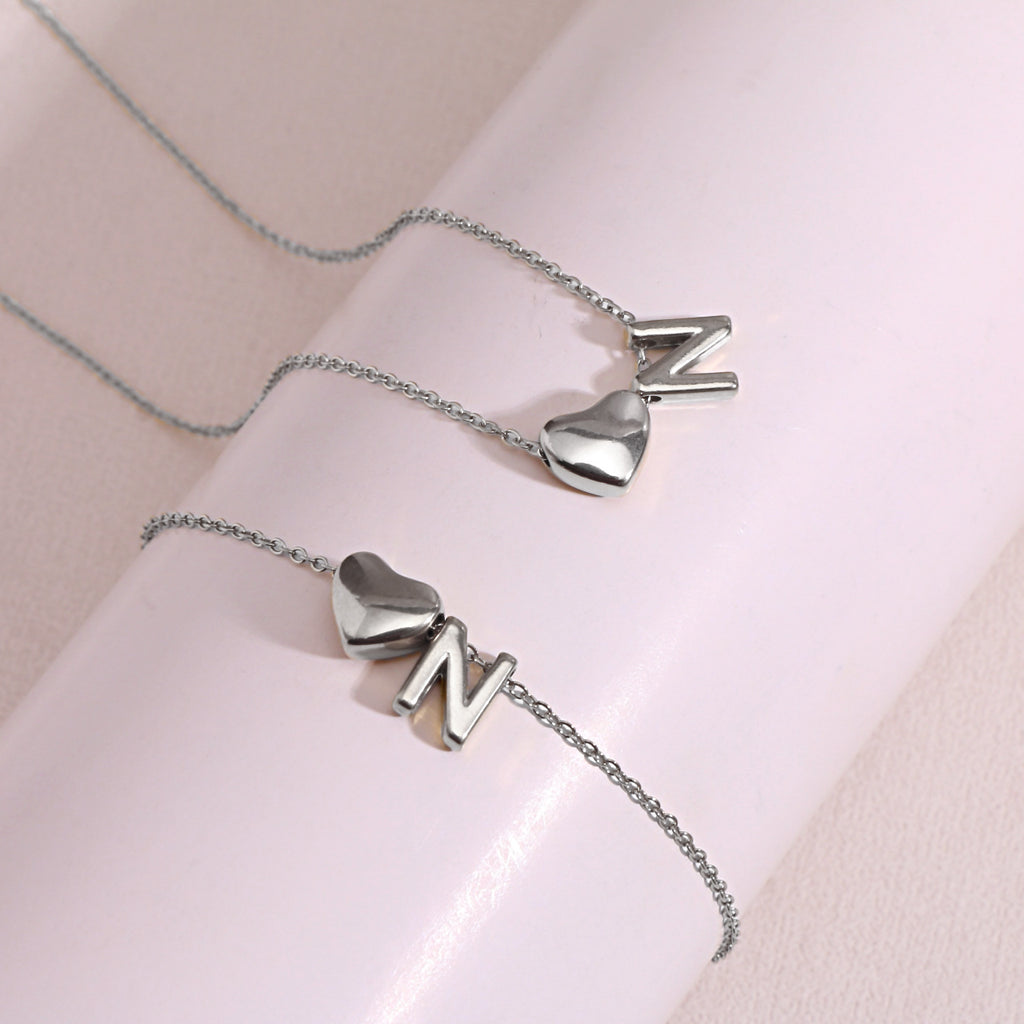 Heart Pendant Titanium Steel Necklace